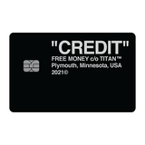 "Credit" Metal Credit/Debit Card